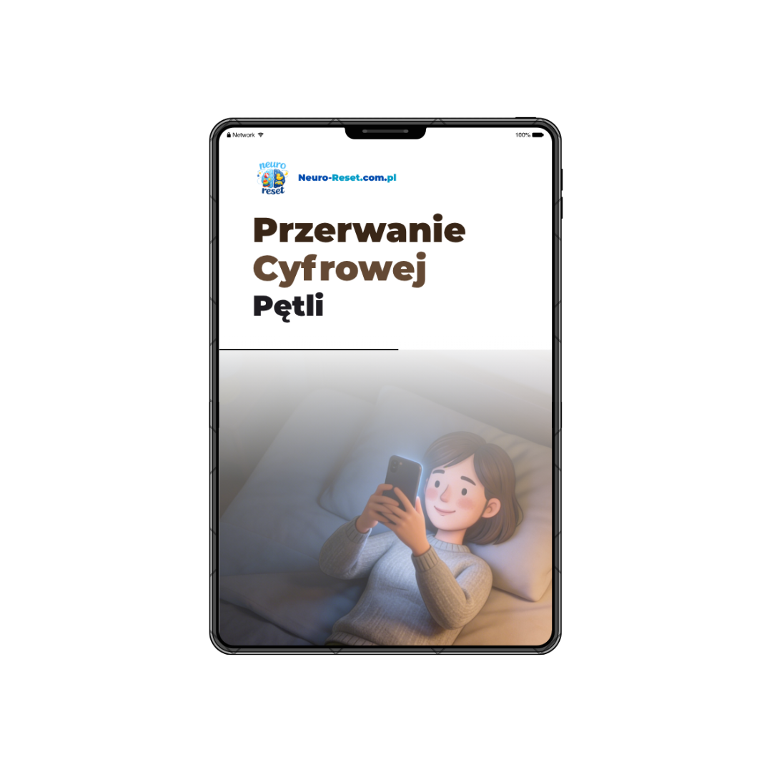 E-book - Przerwanie Cyfrowej Pętli.  Jak przestać marnować czas na telefonie w 10 dni bez ciągłego powracanie do skrolowania.